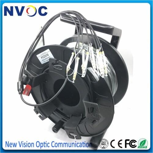 200M 4Core G657A1 4.0mm Portable Field Deployable Outdoor Armored TPU/LSZH 4.0mm LC/UPC-ST/FC/SC/LC/ODC Fiber Cable with PCD310