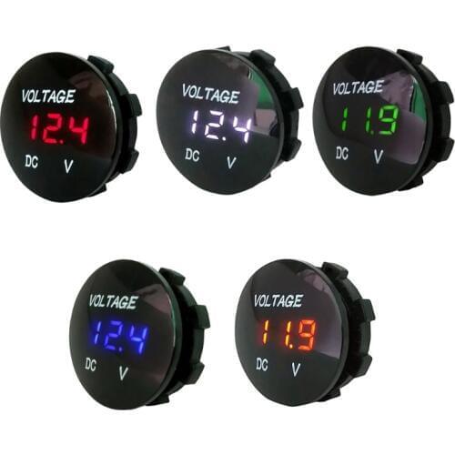 2019 Car Motorcycle DC5V-48V LED Panel Digital Voltage Meter Display Voltmeter Type2