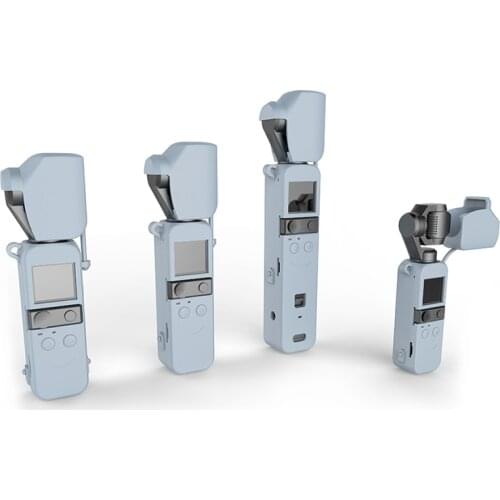 Osmo Pocket 2 5in 1 Silicone Case Anti-fall gimbal protective cover black for DJI Pocket 2 Camera Accessories