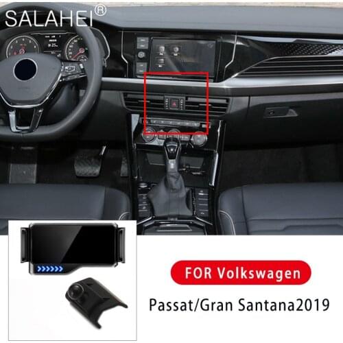 Car Holder Electric Phone in Car Mobile Phone Holder Auto Air Vent Mobile Stand For Volkswagen VW Passat Gran Santana 2019