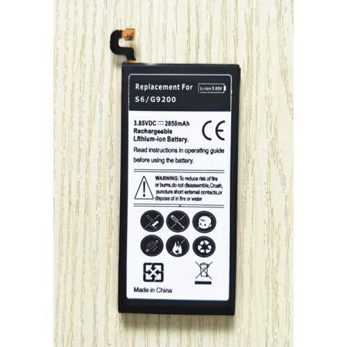 B-TAIHENG Black Battery 2850mAh EB-BG920ABA For Samsung GALAXY S6 G9200 G9208 G920 G920A G920V G920T G9209 SM-G920F G920I G920F