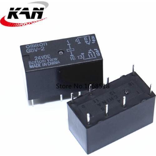 Free shipping 10PCS/LOT G5V-2-24VDC G5V-2 G5V 2 24VDC 24V relay New original authentic ROHS certified
