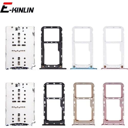 Sim Micro SD Card Socket Holder Slot Tray Reader For XiaoMi Redmi 5 Plus Note 5 Pro Adapter Container Connector Parts