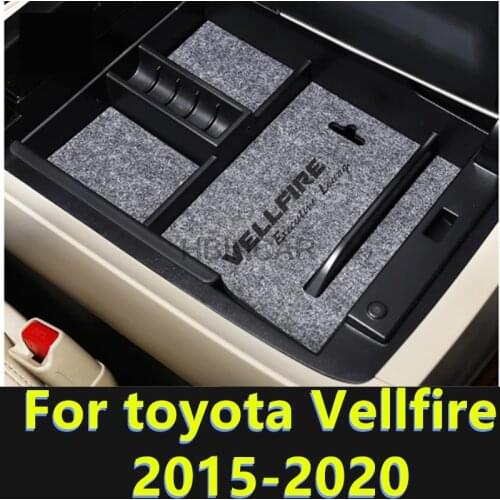 For toyota Vellfire 2015-2020 Car armrest box storage box central storage compartment compartment storage box car Accessories