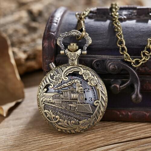 Gorben Retro Quartz Pocket Watch With Necklace Chain Women Mens Cool Pendant Clock Classic Quartz Pocket Watches EW002