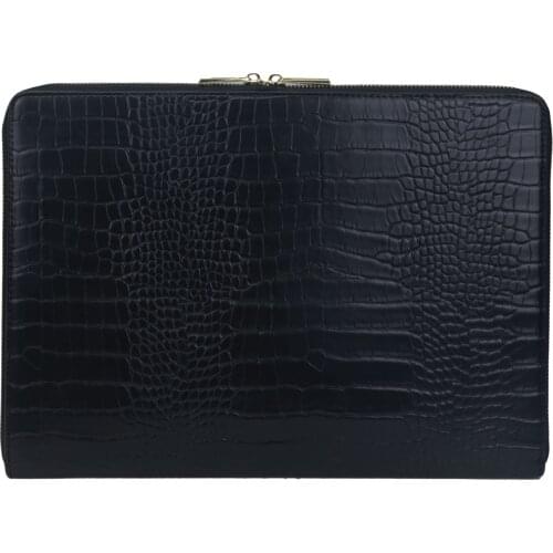 Customized Classic EPI PU Leather Laptop Sleeve Bag for Macbook 13" Travel Computer Pouch Unisex Protective Sleeve Cover for Mac