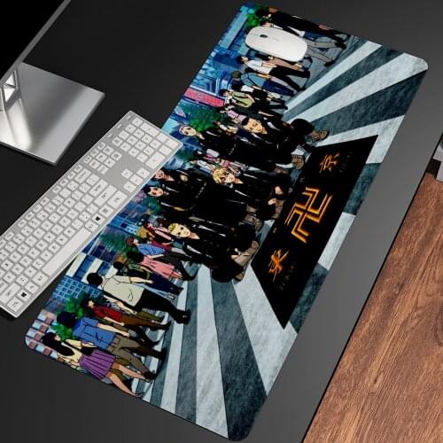 Anime Tokyo Revengers Mouse Pad HD Print Computer Gamer Mouse Mat Locking Edge Mousepad XXL Keyboard PC Mice Mats Pad for csgo
