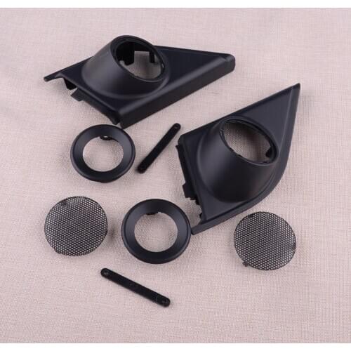 1Pair Car Front Door Tweeters Speakers Cover Panel Trim Kit Fit for Honda CRV CR-V 2017 2018 2019