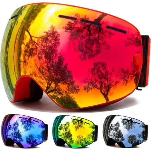 Ski Goggles Anti-Fog Men Women Windproof Uv400 Protection Skiing Snowboard Ski Mask Myopia glasses