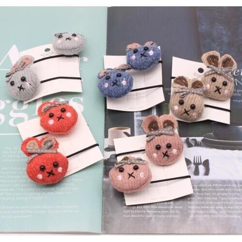 Korean Childrens Hair Tie Set, Felt Fruit Autumn And Winter Headdress