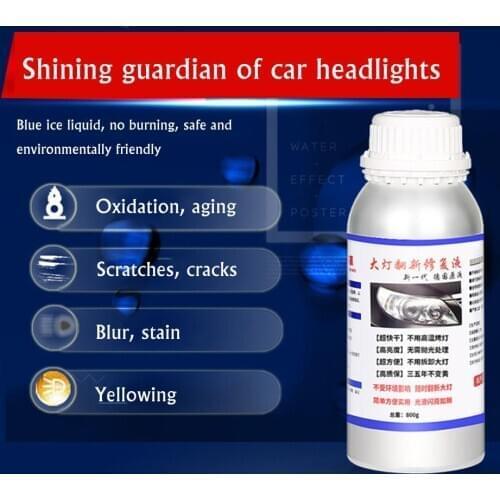 800ml Car Headlight Restoration Kit Polish Headlamp Brightener For Auto Head Lamp Lenses Deep Clean Head Light Liquid Repair