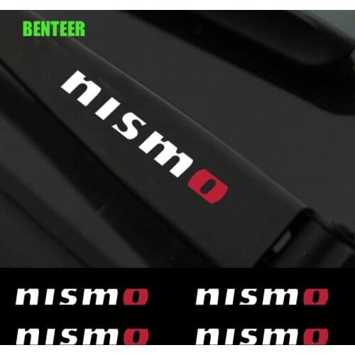 4pcs Nismo Car Windshield Wiper Sticker For Qashqai Juke Leaf Micra Sentra Patrol Murano Tiida Pulsar Altima Rogue Sylphy