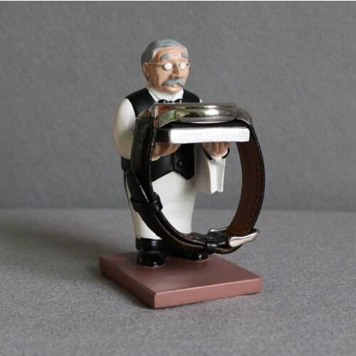 Old housekeeper watch table watch holder old grandpa watch stand holder creative blind box hanging table shelf placing tray
