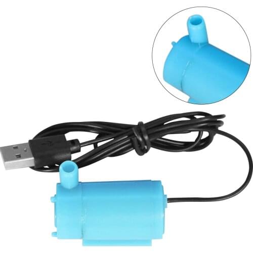 Submerged Pump USB Mini Aquarium Suction Pump Plastic Mute Submersible Water Fountain Portable Power Source Suction Pump