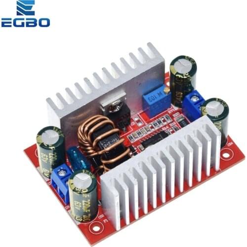 DC 400W 15A Step-up Boost Converter Constant Current Power Supply LED Driver 8.5-50V to 10-60V Voltage Charger Step Up Module