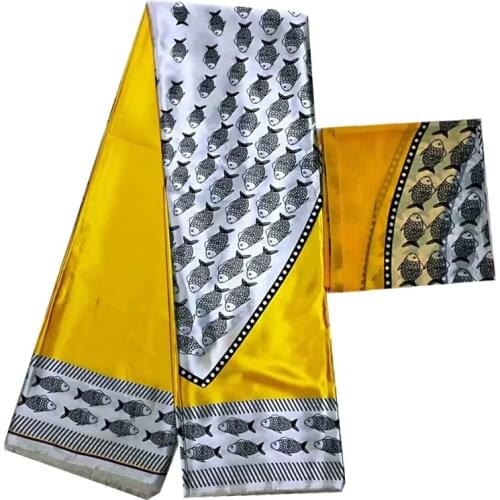 Silk wax ankara fabric 2019 high quality african fabric print ankara african wax prints for party nigerian imitated silk fabric