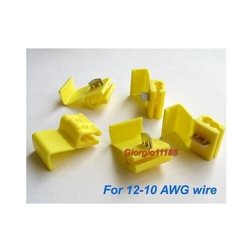 50pcs Scotch Lock Quick Splice 12-10 AWG Wire Connector