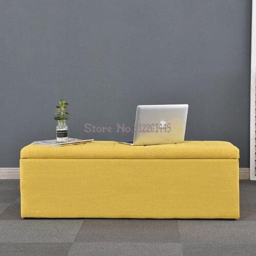 Cloth art shoes changing stool storage box simple clothing store sofa leather stool storage type household storage stool bench