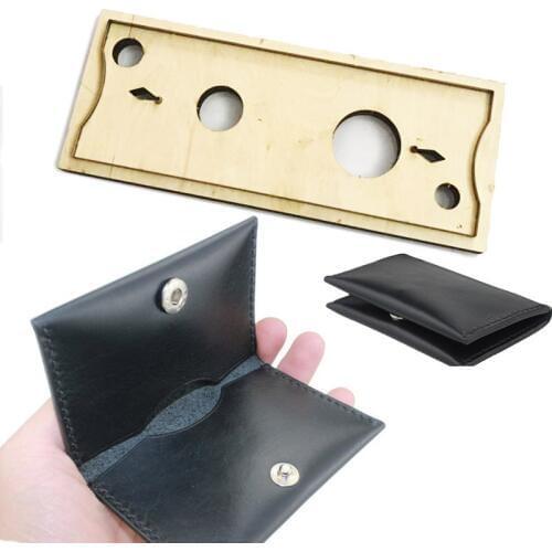 Japan Steel Blade Die Cut Steel Punch Bifold Wallet Card holder Cutting Mold Wood Dies for Leather Crafts