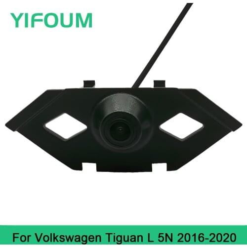 YIFOUM HD CCD Car Front View Parking Night Vision Positive Waterproof Logo Camera For Volkswagen VW Tiguan L 5N 2016 2017-2020