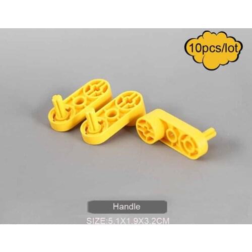 10pcs/lot Big Bricks Parts Handle Building Blocks DIY Creative STEAM Children Indoor Toy Blocks Parts Children Toys