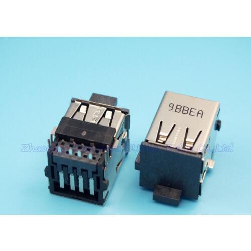 10pcs/lot Double layer USB Female Jack USB 2.0 Connector 2.0 USB Port for Laptop Foxconn
