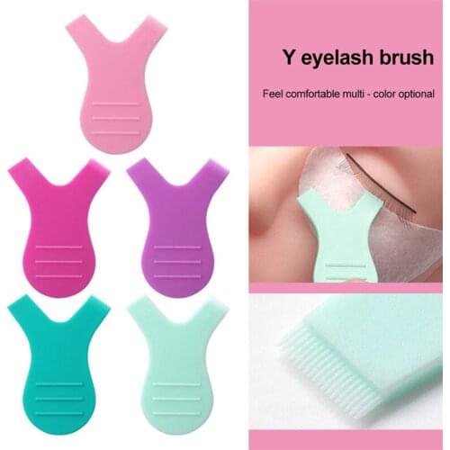 10Pcs Lash Lift Brush Eyelash Extension Supplies Graft Perm Mini Y Shape Comb Eyelash Brush for Lash Extension Tools Clean Up