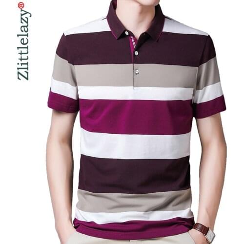 2021 Brand Short Sleeve Polo Tee Shirt Men Casual Summer Striped Mens Clothing Polos Shirts Mens Fashion Slim Fit Poloshirt 172