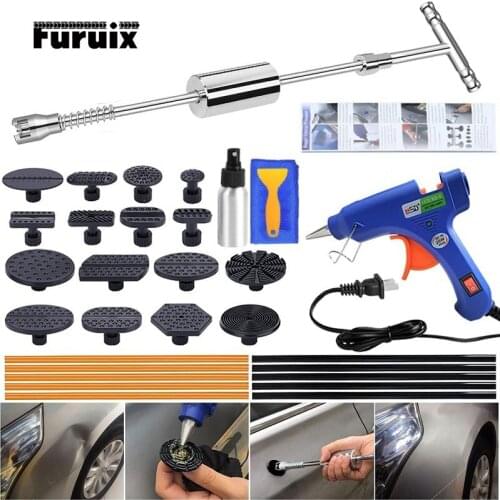 33Pcs Car Dent Repair Tools Paintless Dent Removal Puller Kits for Auto Body Car Hail Damage and Door Dings Repair Tools
