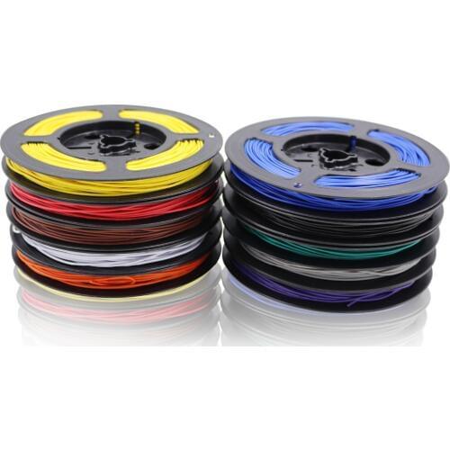 50 meters 164 ft UL 1007 28 AWG 10 colors Can choose Cable Tinned copper Wire DIY Electronic wire