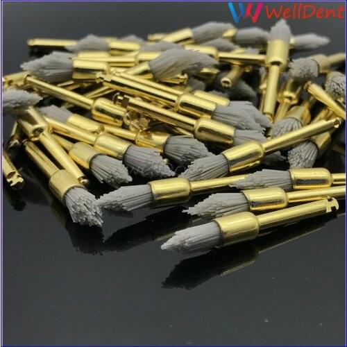 50pcs Dental Polisher Brushes Latch Type Ra Contra Angle Dental Alumina Polishing