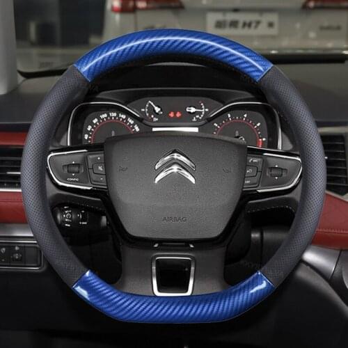 Car Steering Wheel Cover D Type For Citroen C3-XR C4 Sega C4L Elysee DS3 DS4 DS5 DS3 Audi TT RS7 RS5 S3 S5 SQ5 Auto Accessories