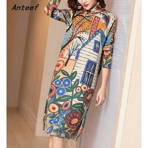 Модные вязаные платья Anteef China At AliExpress