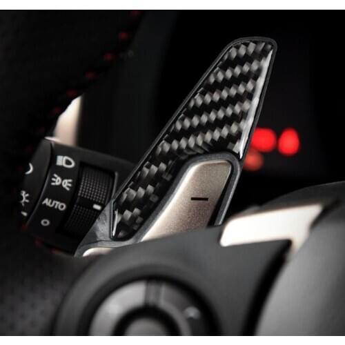 Carbon Fibre Car Steering Wheel Gear Shifter Shift Paddle Extension For Lexus RC NX IS 2013 2014 2015 2016 2017 Interior sticker