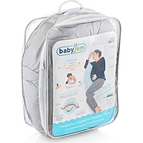 Babyjem Back-Support Pregnant And Breastfeeding Yast Gray