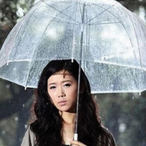 34" Big Clear Cute Bubble Deep Dome Umbrella Gossip Girl Wind Resistance