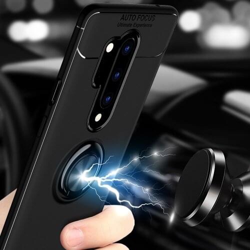 1+8 Finger Ring stand case for Oneplus 8 Pro Case Cover Car Holder Stand Silicone Cover for 1+8 Pro Capa