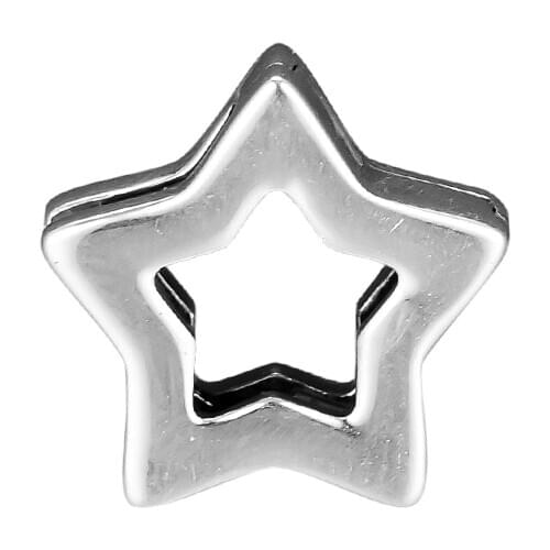 CKK Star Clip Beads Charms Silver 925 Sterling Silver Jewelry Bead Fits Reflexions Bracelet Necklace Kralen Berloque Perles