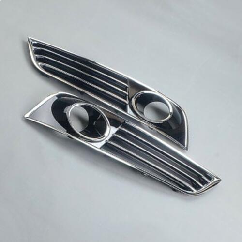 DWCX Front Lower Bumper Fog light Side Lamp Sensor Grilles Cover Mesh Black 192214814670 Fit for AUDI A8 D4 2010 2011 2012 2013