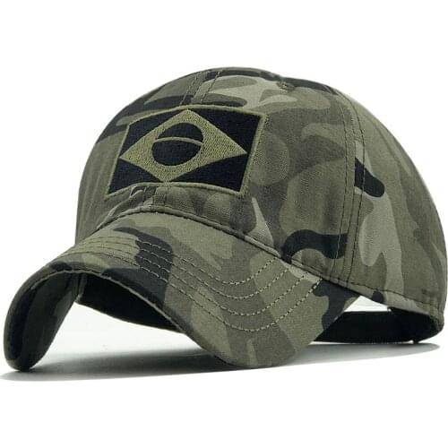 New Tactical Baseball Cap Men Summer Brazil Flag Sun Protection Snapback Cap Male Fashion Casual Golf Baseball Hat Airsoft Hat