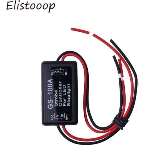 Flash Strobe Controller Flasher 12--24V for LED Flashing Back Rear Brake Stop Light Lamp Car Accessories GS-100A