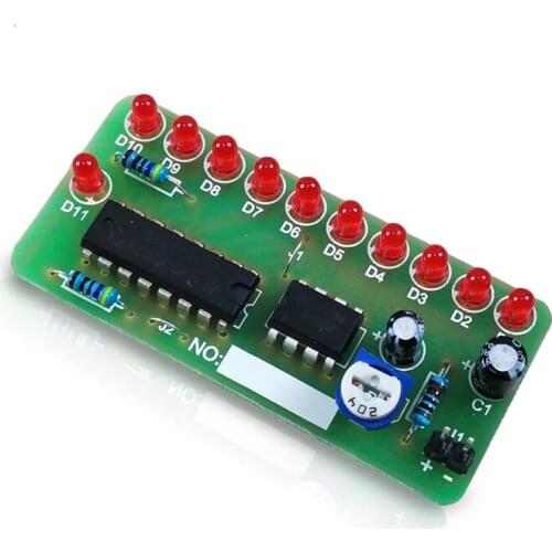 55+CD4017 electronic DIY production Flowing water lamp diy kit 5training novice getting started welding practice parts