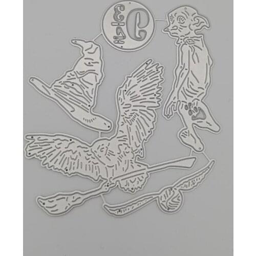 Metal cutting dies Magic Hat Owl Cut DIY Scrapbooking Paper Craft Embossing Knife Mould Blade Punch Die Cut Stencils