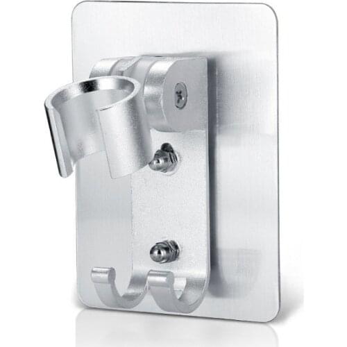 Wall Gel Mounted Shower Head Stand Bracket Holder Hand Held Bathroom Shower Head Fitting Portable Bathroom Accessories