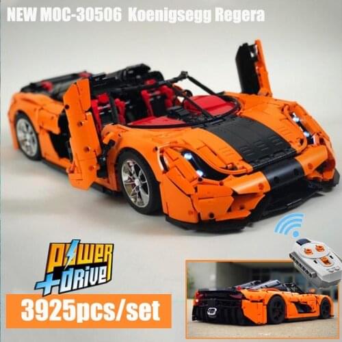2019 new moc-30506 Technic RC Koenigsegg Regera PDF Instructions Building Blocks Toy Kit DIY Educational Children Birthday Gift