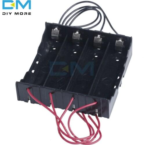 Plastic Battery Holder Storage Shell Box Case For 4x 3.7v 18650 Rechargeable Battery ABS Material Light Convenient