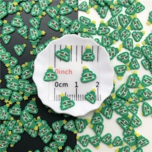 50g Christmas Tree Polymer Clay Sprinkle For Kids Diy ,Soft Clay For Craft Clay/Nail Art/Scrapbook Decoration DIY,Filler