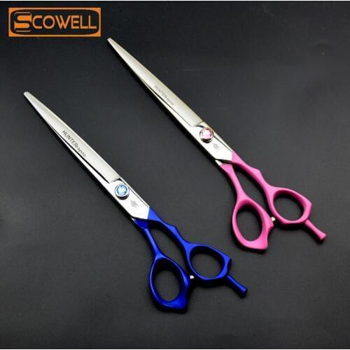 30% Off 7.0" 7.5'' HUNTERrapoo HT9165 Professional Hair Scissors Pet Scissors for Grooming Hairdressing Shears Barber Scissors