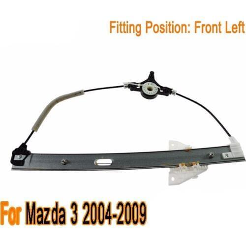 For Mazda 3 Window Regulator 2004-2009 Front Left OEM: BP4K-59-590A / BP4K59590A