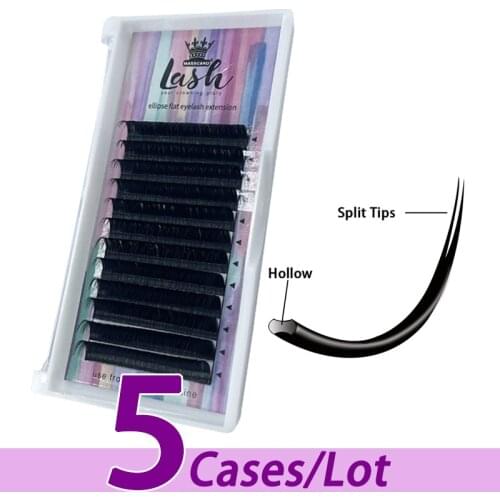 5pcs/lot Super Cheaper Natural Eyelashes Wholesale Hot Selling Flat Eyelash Extension supplier with private label color box